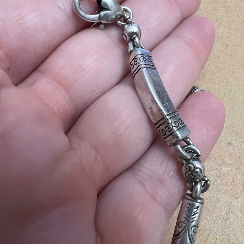 Brighton Flawed bracelet with some tarnish, peeling and scratches.